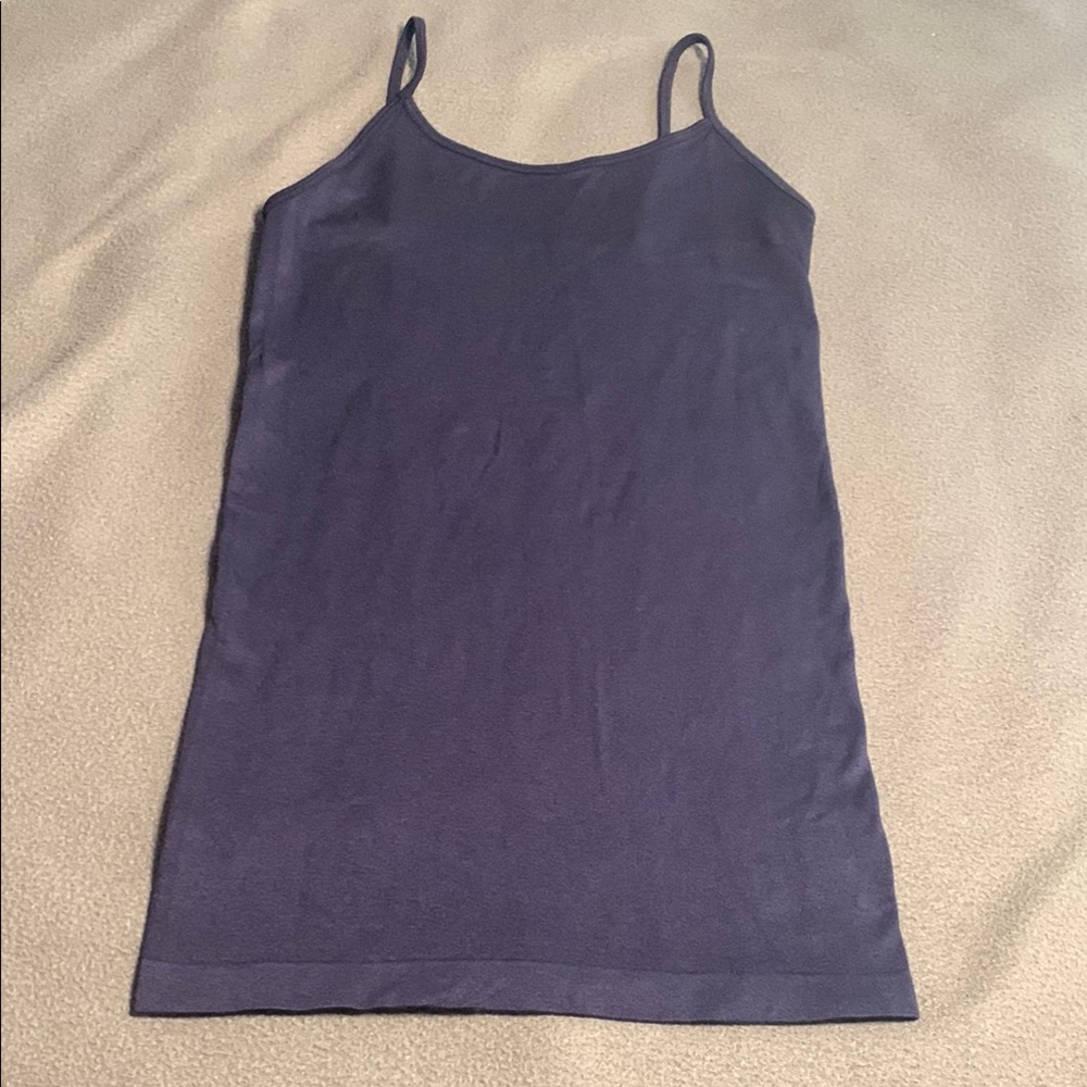 Love Charm black cami. Nylon and spandex. Size is listed as one size junior.
